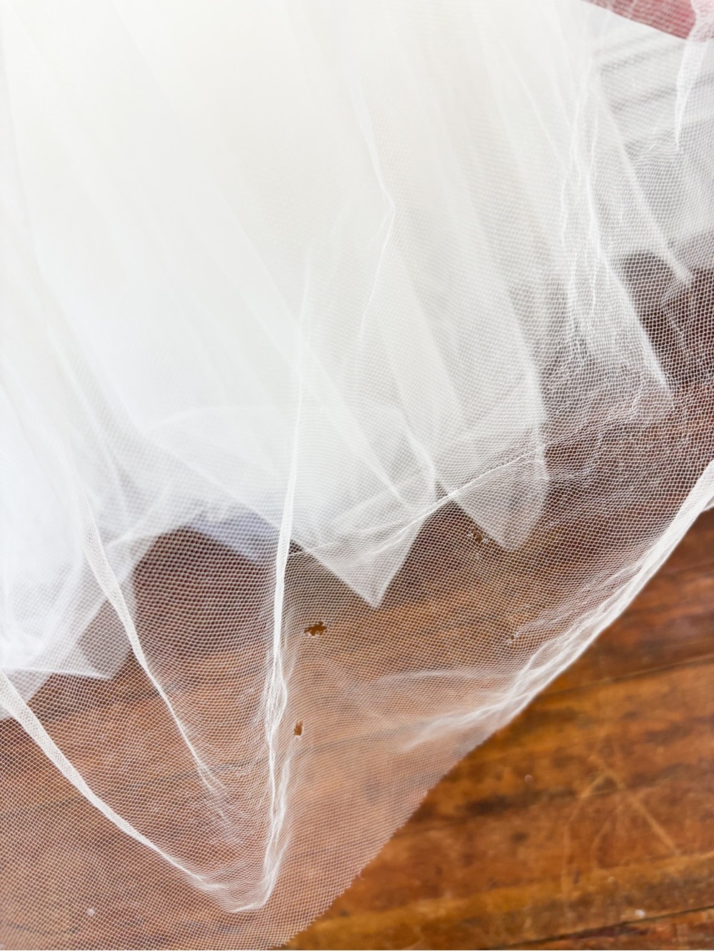 Vintage Oscar de la Renta Ivory Tulle Strapless Wedding Gown Sz S - Picture 16 of 16